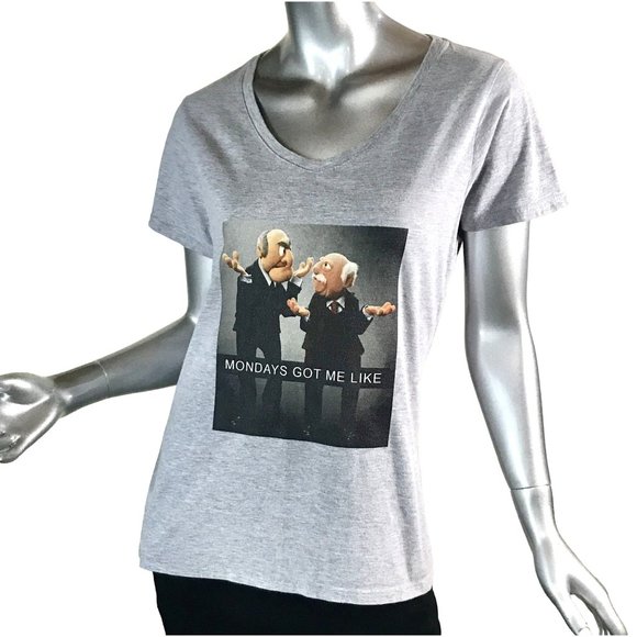Disney Statler & Waldorf Old Men, Muppet Show Graphic Funny Quote T Shirt V Neck - Picture 1 of 11